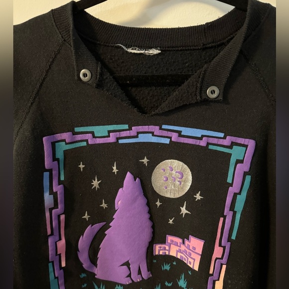 VTG Sedona Arizona Southwestern Tourist Sweatshirt Wolf Moon Desert 90s Native - Picture 6 of 12